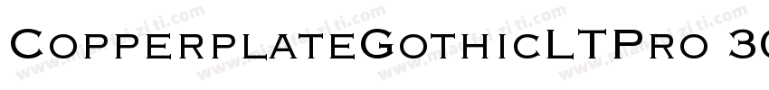 CopperplateGothicLTPro 30BC字体转换